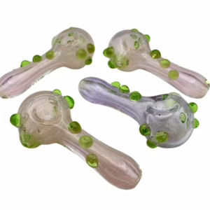 4ct 4" Sparkle Frit Fuming Marble Hand Pipe