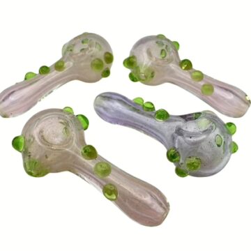 4ct 4" Sparkle Frit Fuming Marble Hand Pipe