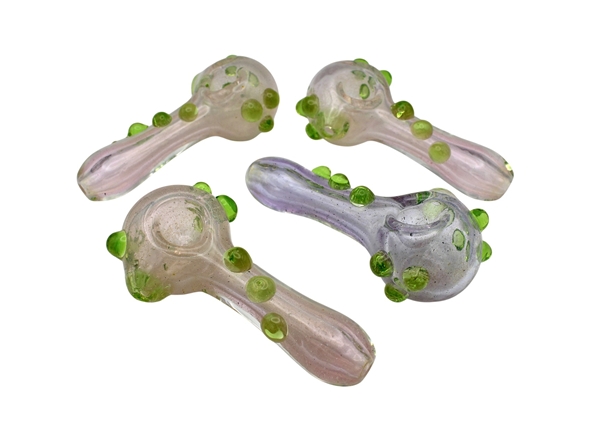 4ct 4" Sparkle Frit Fuming Marble Hand Pipe