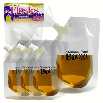 Smuggle Your Booze 4oz Soft Flasks 4pk