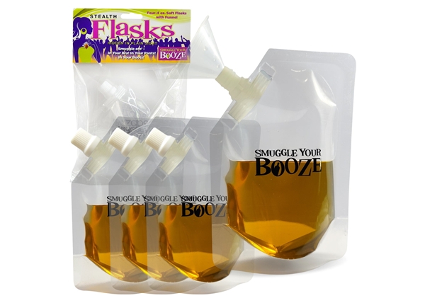 Smuggle Your Booze 4oz Soft Flasks 4pk