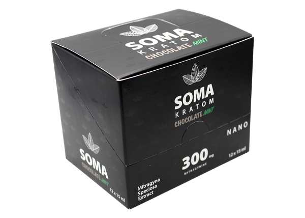 Soma Liquid Kratom Shot - 300mg - Chocolate Mint