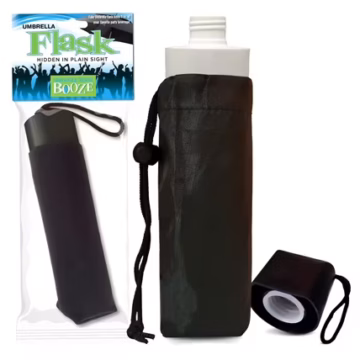 Smuggle Your Booze Umbrella Stealth Flask