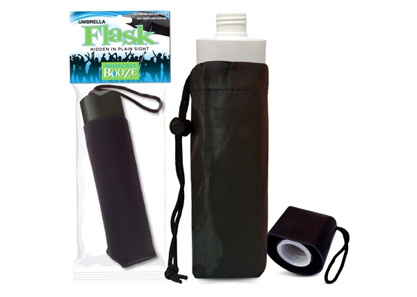 Smuggle Your Booze Umbrella Stealth Flask