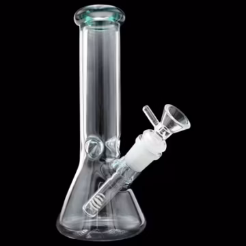 10" Color Rim Ice Pinch Beaker Water Pipe