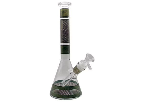 10" Glitter Design Beaker Water Pipe