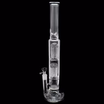 17" Dual Tree Honeycomb Perk Straight Water Pipe