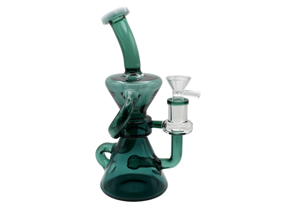 8" Hourglass Recycler Water Pipe