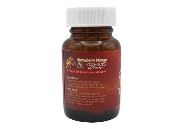 Kratom Kulture 7OHMZ Platinum 40mg – Strawberry Mango – 10-Tablet