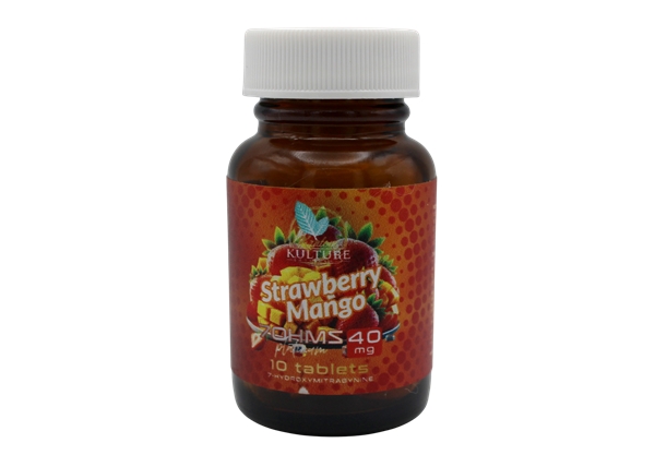 Kratom Kulture 7OHMZ Platinum 40mg – Strawberry Mango – 10-Tablet