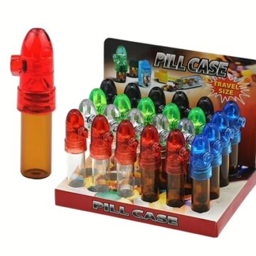 Pill Case Snuff Bullet - 82mm 24pk
