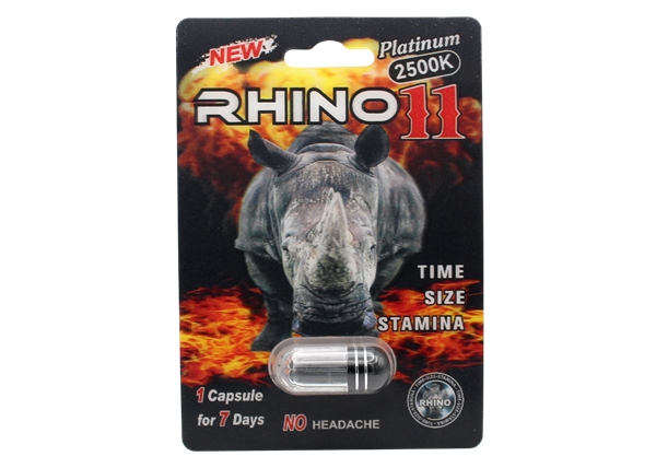 Rhino 11 Platinum 2500k Male Enhancement Caps