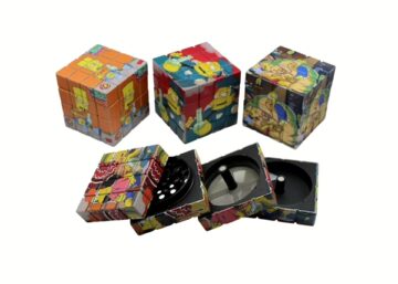 Simpsons Rubiks Cube Zinc Grinders 6pk