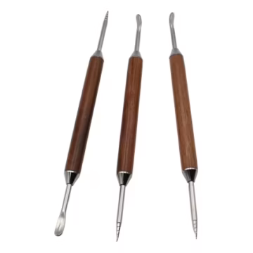 10ct Wood Grip Dab Tool