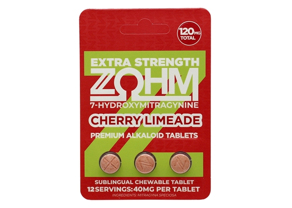 ZOHM Extra Strength 120mg 7-OH – Cherry Limeade 3-Tablet
