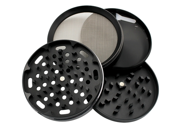 100mm Zinc Herb Grinders Assortment 6pk