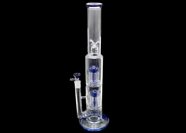 17" Double Tree Perk Straight Water Pipe