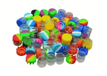 100ct 6ml Silicone Lid Concentrate Drip Jar