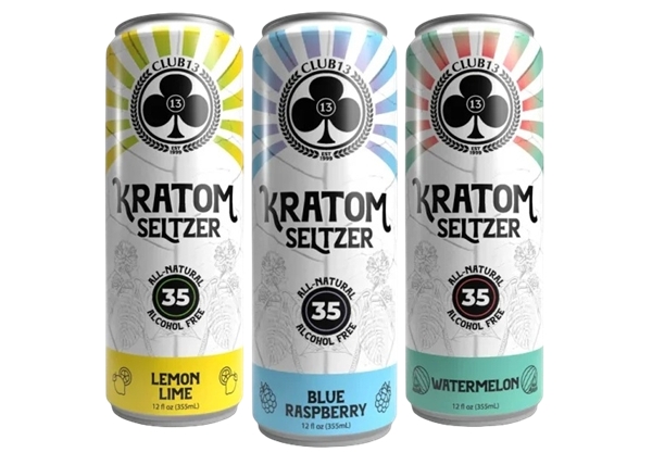 4ct Club 13 Kratom 12oz 35 MIT Seltzer Tonic