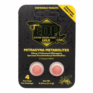 EDP Gold MIT Metabolites Pseudo Kratom Extract 30mg 7-OH 2-Tablets