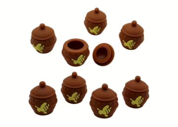 25ct Honeybee Hunny Pot Silicone Stash Jar