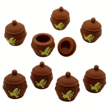 25ct Honeybee Hunny Pot Silicone Stash Jar