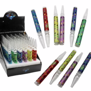Dab Straw Nectar Collector - Leaf Design 48pk