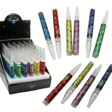 Dab Straw Nectar Collector - Leaf Design 48pk