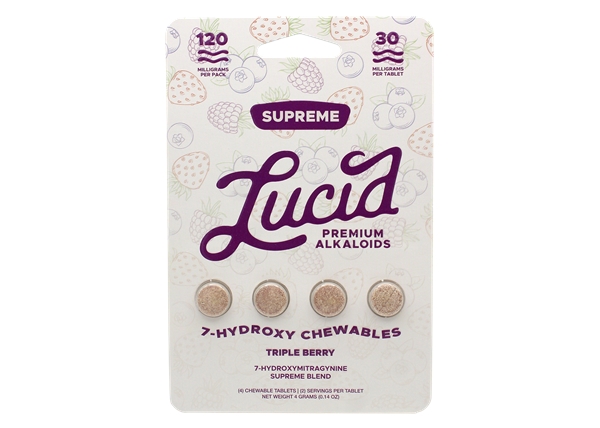 Lucid Supreme 30mg 7-OH 4-Tablets - Triple Berry