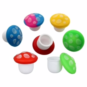 25ct Mushroom Silicone Stash Jar Assortment