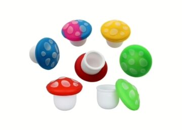 25ct Mushroom Silicone Stash Jar Assortment