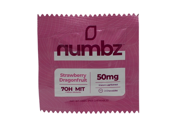 Numbz Strawberry Dragonfruit 7-OH 50mg 2-Tablet 10pk