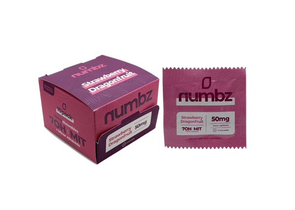 Numbz Strawberry Dragonfruit 7-OH 50mg 2-Tablet 10pk