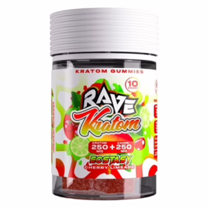 Rave Kratom + Kanna Gummies – Ecstasy Cherry Limeade