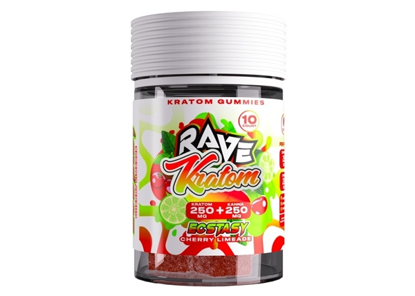 Rave Kratom + Kanna Gummies – Ecstasy Cherry Limeade