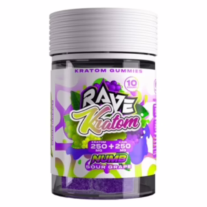 Rave Kratom + Kava Gummies - Numb Sour Grape