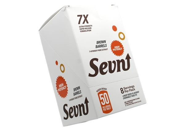 Sevn Brown Barrels 50mg 7-OH 4-Tablets