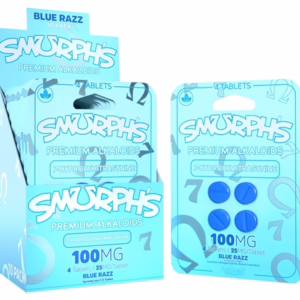 Smurph's 7-OH 25mg 4-Tablet - Blue Razz