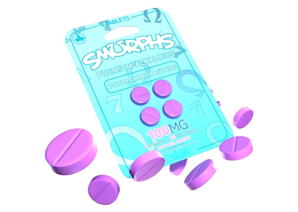 Smurph’s 7-OH 25mg 4-Tablet – Cotton Candy