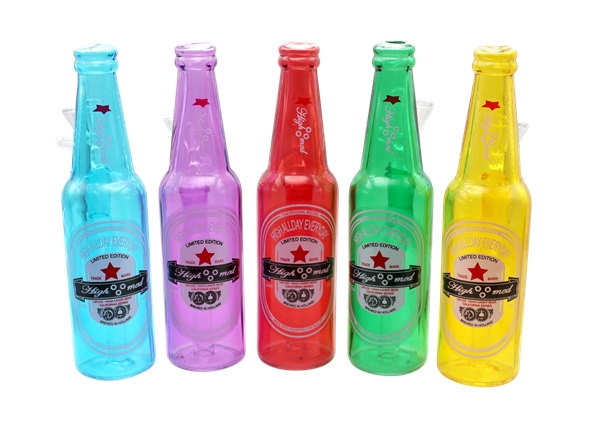 5ct 6" Mini Beer Bottle Water Pipe Assortment
