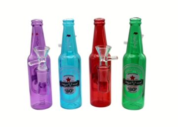 5ct 6" Mini Beer Bottle Water Pipe Assortment