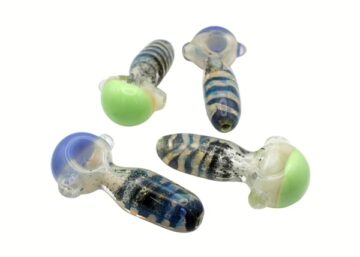 4ct 4" Fuming Frit Hive Hand Pipe