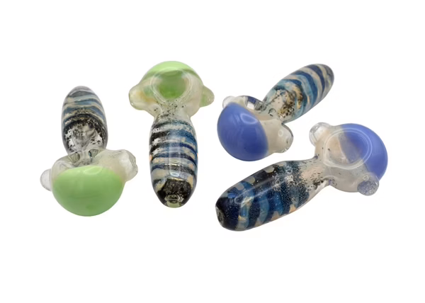 4ct 4" Fuming Frit Hive Hand Pipe