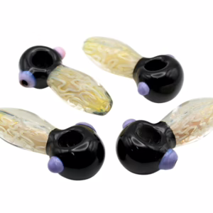 4ct 4" Dual Tone Fuming Swirl Hand Pipe