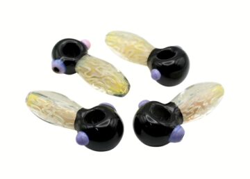 4ct 4" Dual Tone Fuming Swirl Hand Pipe