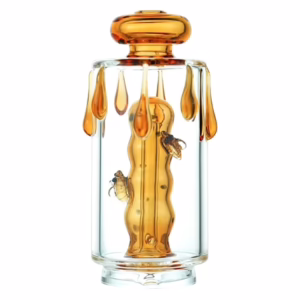 Bomb E-Rig Glass Top Attachment – Honey (Compatible with Puffco Peak)