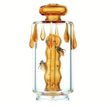 Bomb E-Rig Glass Top Attachment – Honey (Compatible with Puffco Peak)