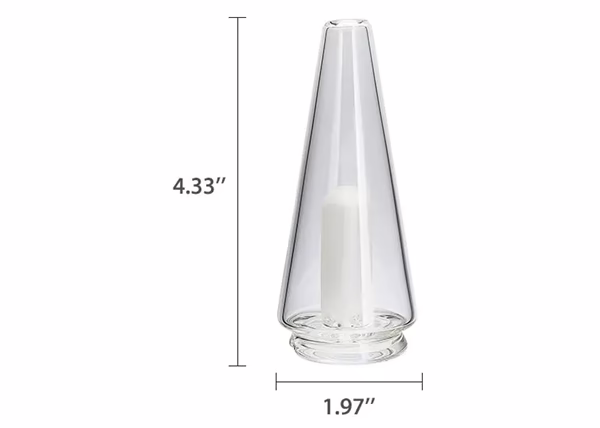 Bomb E-Rig Glass Top Attachment – Cone Glass (Compatible with Puffco Peak)