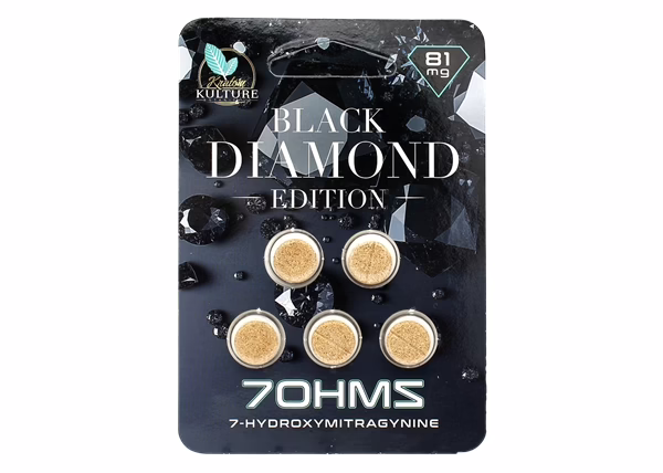 Kratom Kulture Black Diamond 81mg 7-OH 5-Tablet