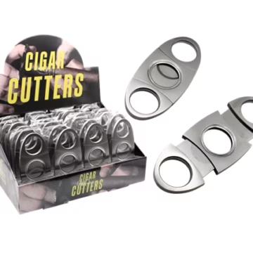 Double Blade Cigar Cutter - Stainless Steel 24pk